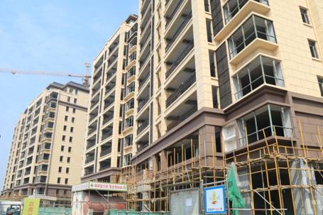 四化新城住宅區(qū)項目一期展現新貌