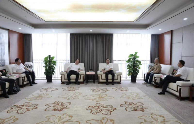 周鴻與湖南輕鹽集團黨委副書記、副董事長、總經理李志勇舉行會談
