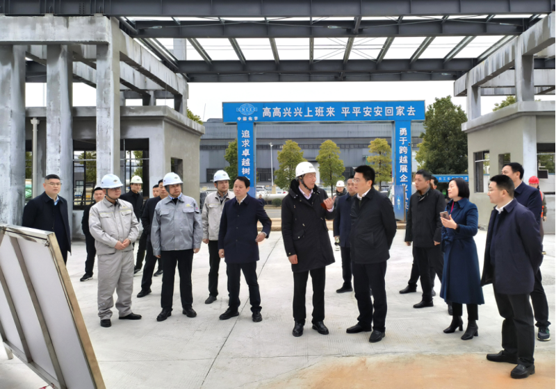 肖湘暉到建筑工程公司科倫、湘盛福諾項目調(diào)研